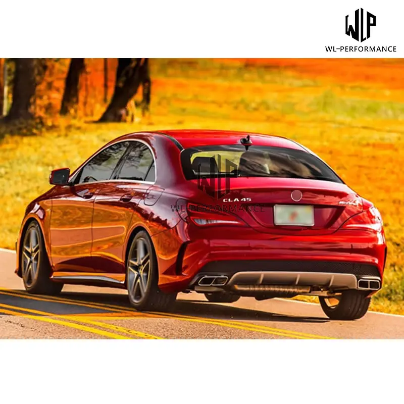 W117 CLA260 CLA250 CLA45 стиль PP фотосессия с наконечниками выхлопных газов для Mercedes-Benz 13-15 |
