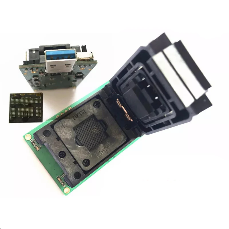Фото Бесплатная доставка BGA254 eMCP254 порт тестовая розетка с интерфейсом USB 3 0 NAND flash Бесплатная доставка BGA254 eMCP254 порт тестовая розетка с интерфейсом USB 3 0 NAND flash