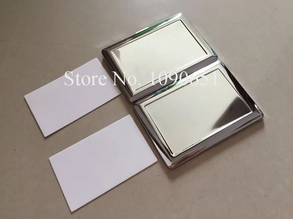 Сублимации портсигар Нержавеющая сталь сигареты поле пустым чехол для двух
