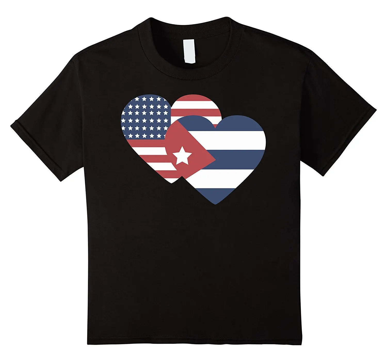 Футболка с надписью I Love Like Flag и изображением сердца на Кубе США Мужская брендовая