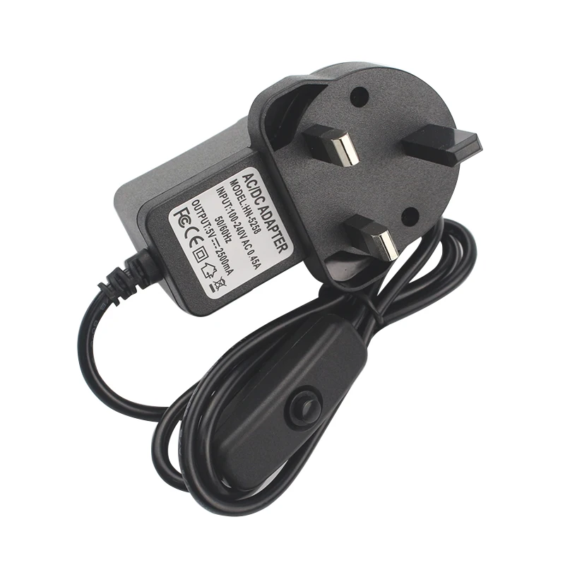 Raspberry Pi 3 B + RPI Модель Plus 5 в 2.5A адаптер питания зарядное устройство с