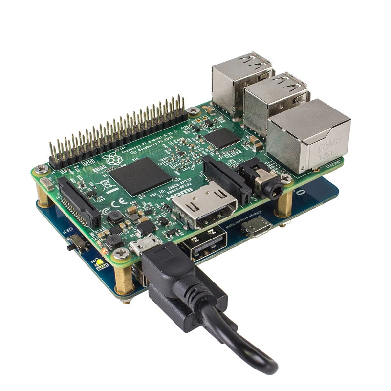 Raspberry Pi 3 Model B + plus модуль питания с 2 выходами USB плата расширения литиевого