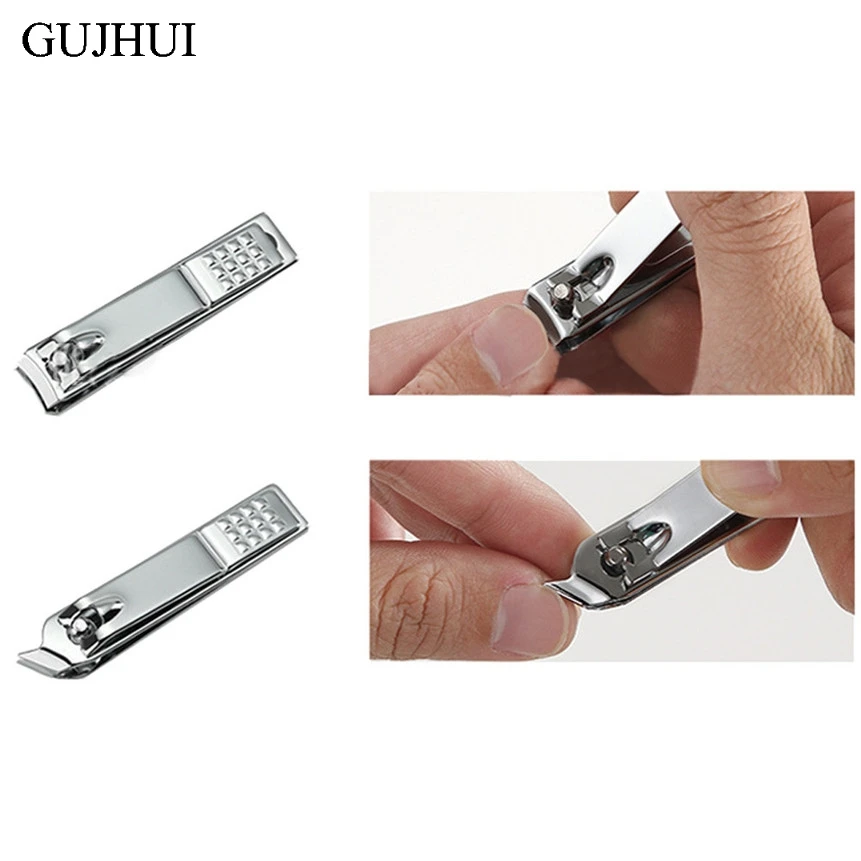 GUJHUI 1 компл. Нержавеющая сталь инструменты для ногтей ножницы для кутикулы кусачки триммеры пилки для ногтей маникюрный набор 0411 Прямая