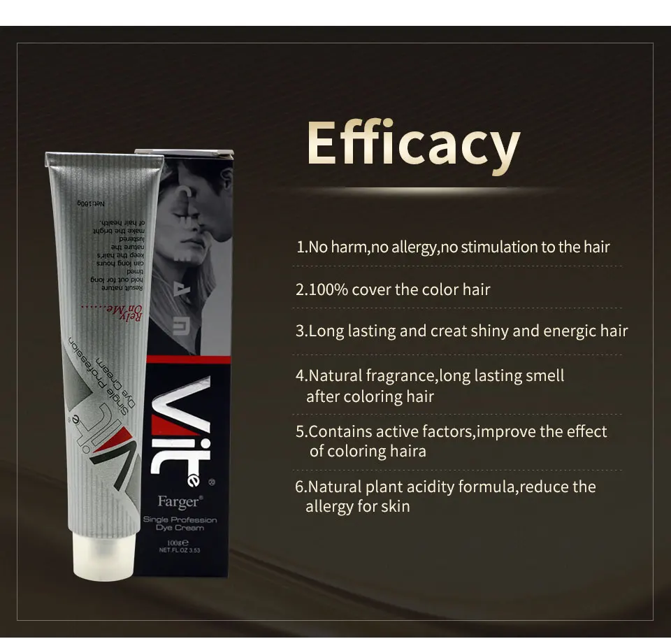 VIT Бесплатная доставка цвет волос крем-краситель постоянное окрашивание