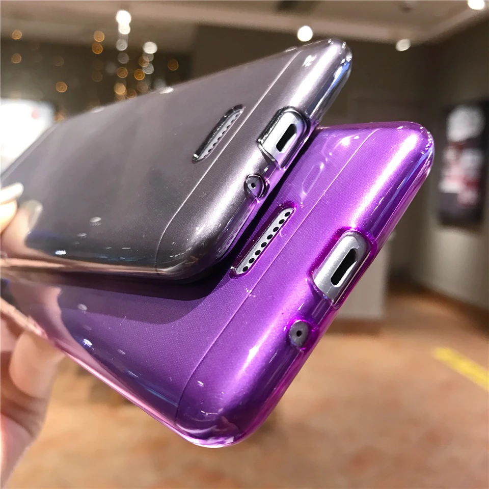 Градиентный чехол для XiaoMi RedMi 6A ТПУ силиконовый защитный мягкие чехлы телефонов 5A