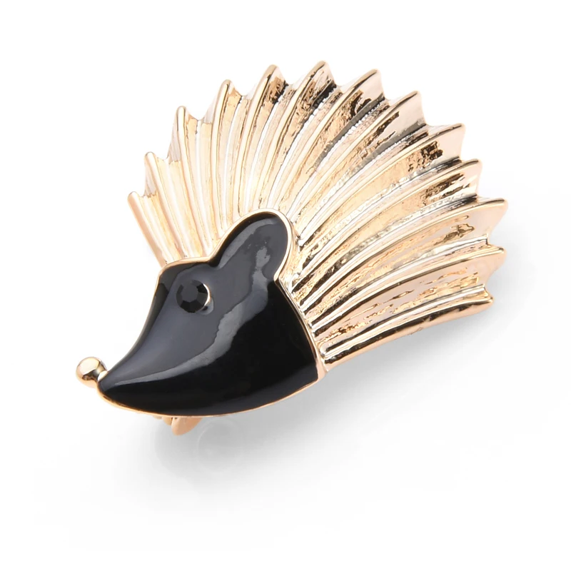 Wuli&ampbaby Cute Black Hedgehog Brooches Women Girls' Alloy Animal Collar Pins | Украшения и аксессуары