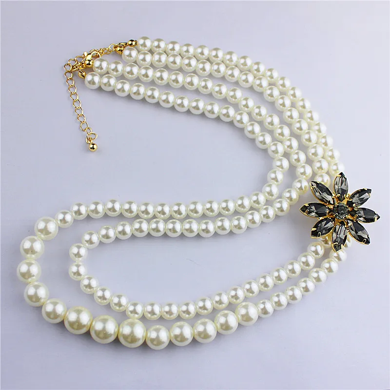 The new 2017 popular beautiful lady accessories wholesale agent shipping girl birthday party pearl necklace | Украшения и