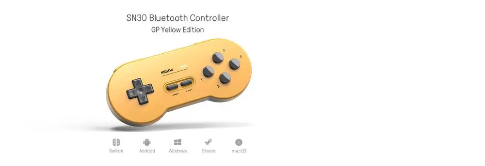 GP Yellow Edition 8Bitdo винтажный SN30 GP Edition Bluetooth беспроводной контроллер геймпад для пульта дистанционного управления/Ios/Andorid/MacOS/СТИМ/Windows - Цвет: GP Yellow Edition