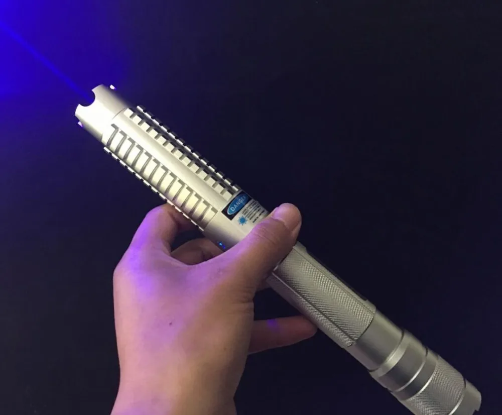 Новая Синяя лазерная указка высокой мощности 500000 м 450 нм Регулируемая