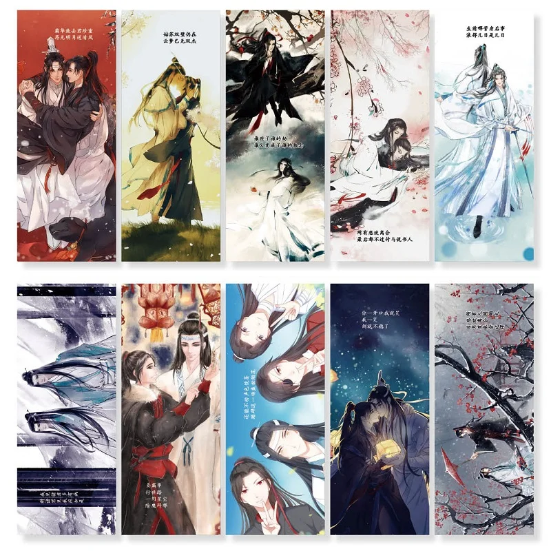 60 шт./компл. аниме МО дао ЗУ Ши бумажные открытки и закладки/Поздравительные