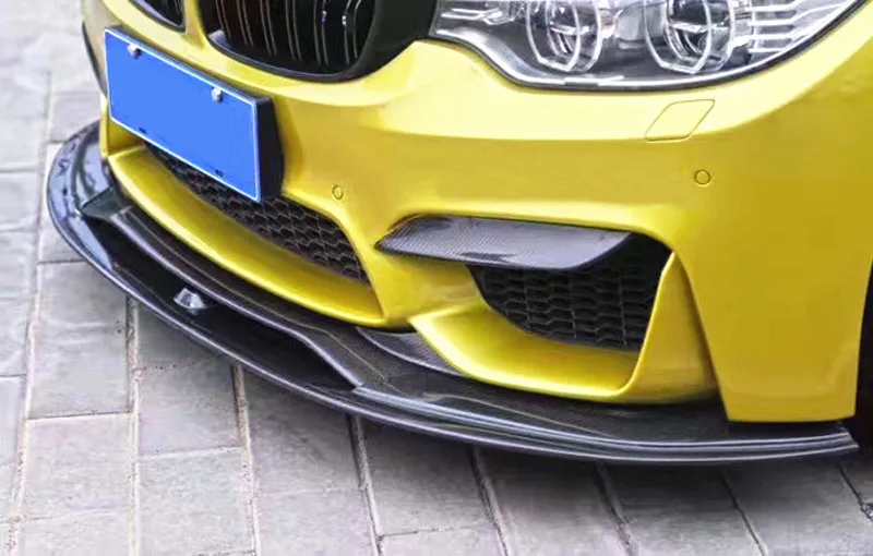 Передний бампер спойлер наборы корпусов из углеродного волокна для BMW F80 M3 F82 M4 2014