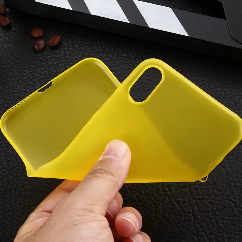 Матовый чехол для iPhone Xs Max Xr ТПУ Мягкий силиконовый X 8 7 плюс 6 s 5 5S ультра тонкий