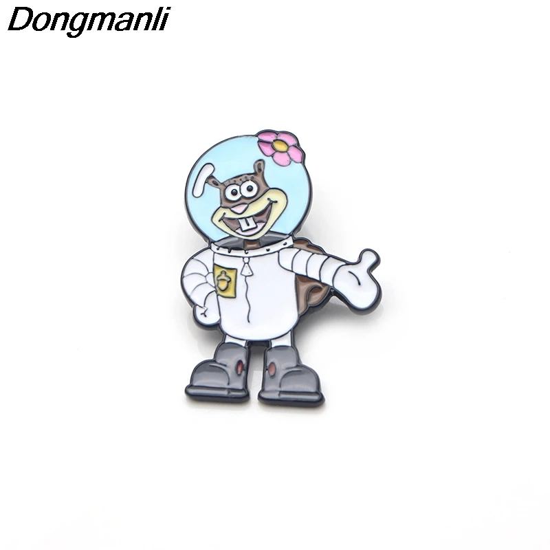 P3455 Dongmanli аниме металлическая эмалированная булавка для рюкзака/сумки/джинсовой одежды значок нагрудная булавка брошь бижутерия детские подарки