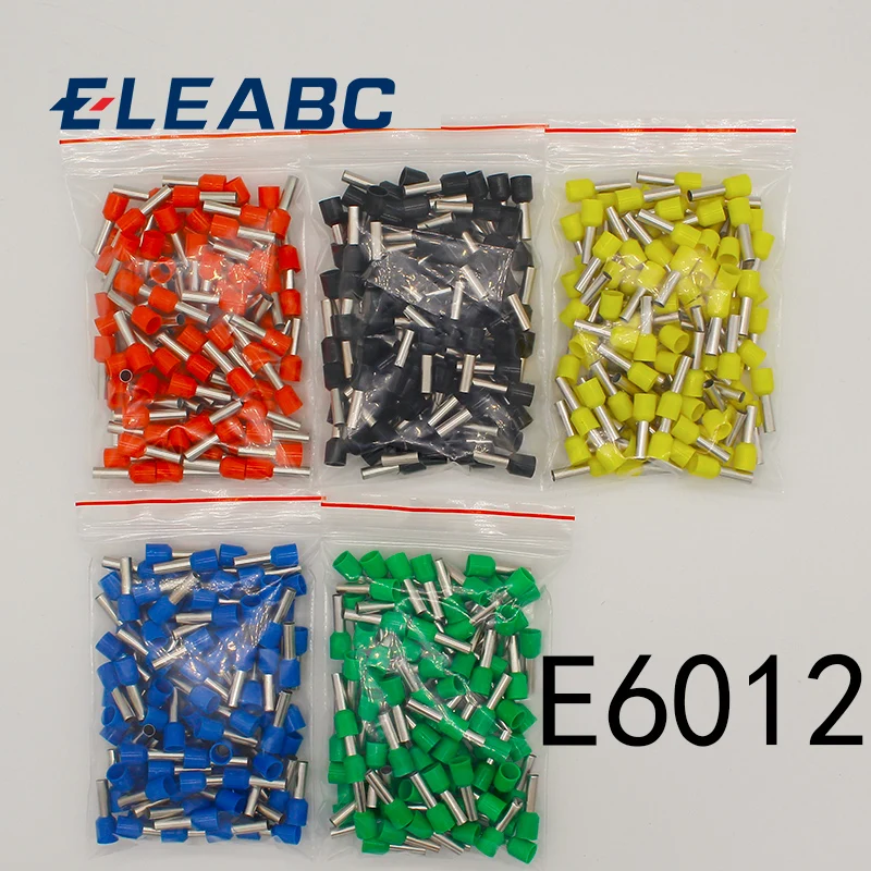 E6012 трубки изолированные клеммы 6MM2 100 шт./упак. провода Соединительный кабель