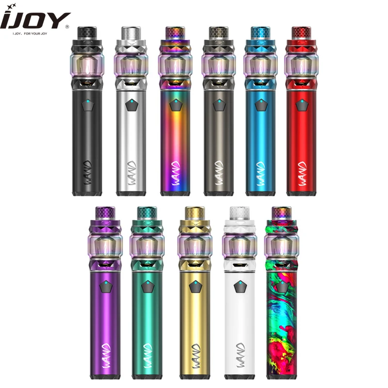 Оригинальный IJOY wand 100 Вт Комплект Встроенный 2600 мАч батарея с алмазным subohm Танк