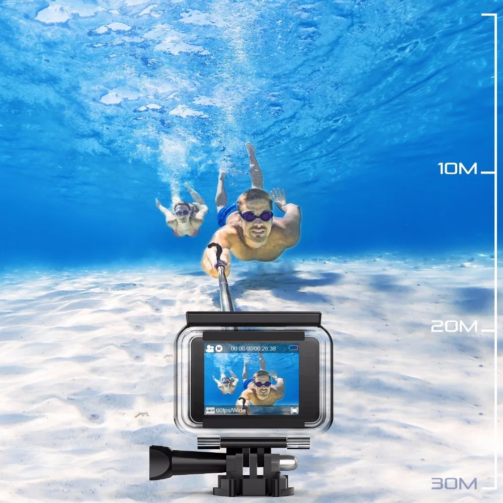 Dbpower ex7000 действие Камера 4 К шлем спорта Cam 2.0 &quotСенсорный экран Глава Видео