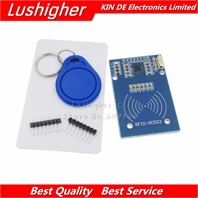 1 шт. MFRC-522 RC-522 модуль S50 RC522 беспроводной IC RFID Fudan MFRC522 SPI писатель считыватель карты брелок сенсор наборы 13,56 МГц