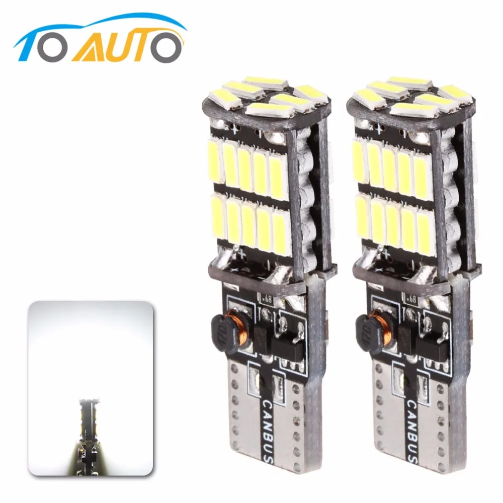 2 шт./лот T10 canbus led 26 SMD 4014 OBC без ошибок 194 W5W 168 сверхъяркий белый автомобильный