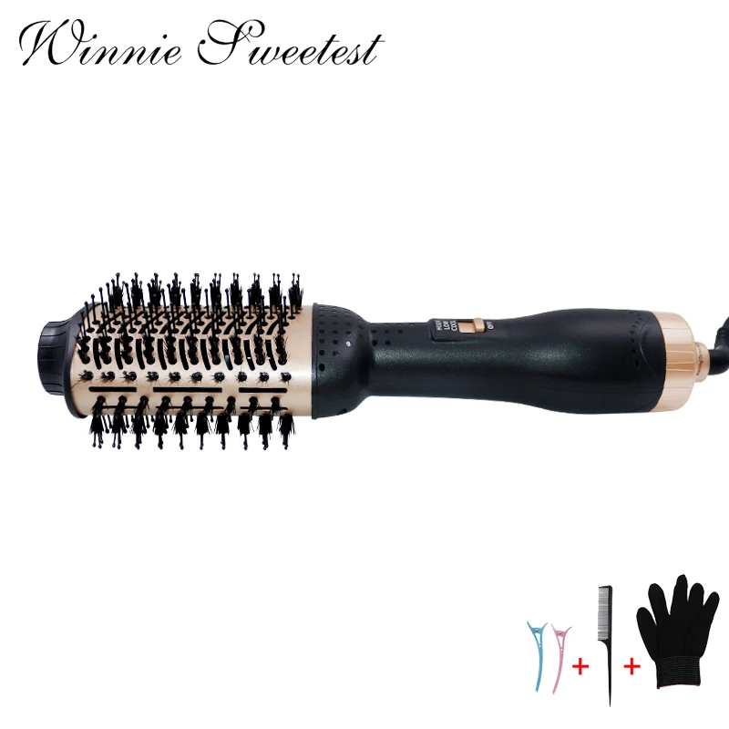 Горячая воздушная щетка один шаг фен расческа для кудрявых волос всех типов с