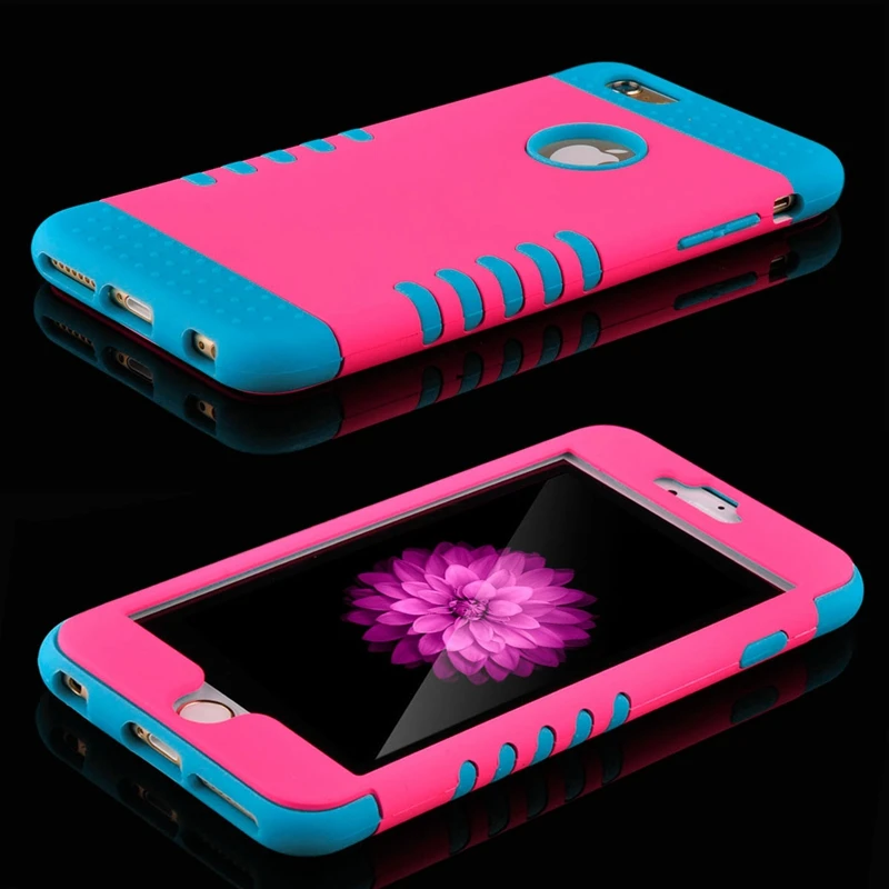 Roybens для iPhone 6S 5S чехол Роскошный 3 в 1 мягкий силиконовый 6 Plus 5 SE прочный PC TPU