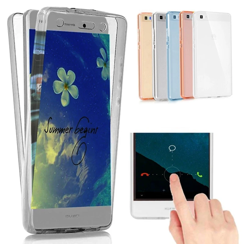 Чехол с полной защитой 360 градусов для Huawei P8 P9 P10 Mate 10 Lite 2017 противоударный