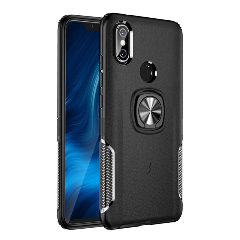 Роскошный чехол NTSPACE для Redmi 6 Pro жесткий магнитный металлический бронированный с