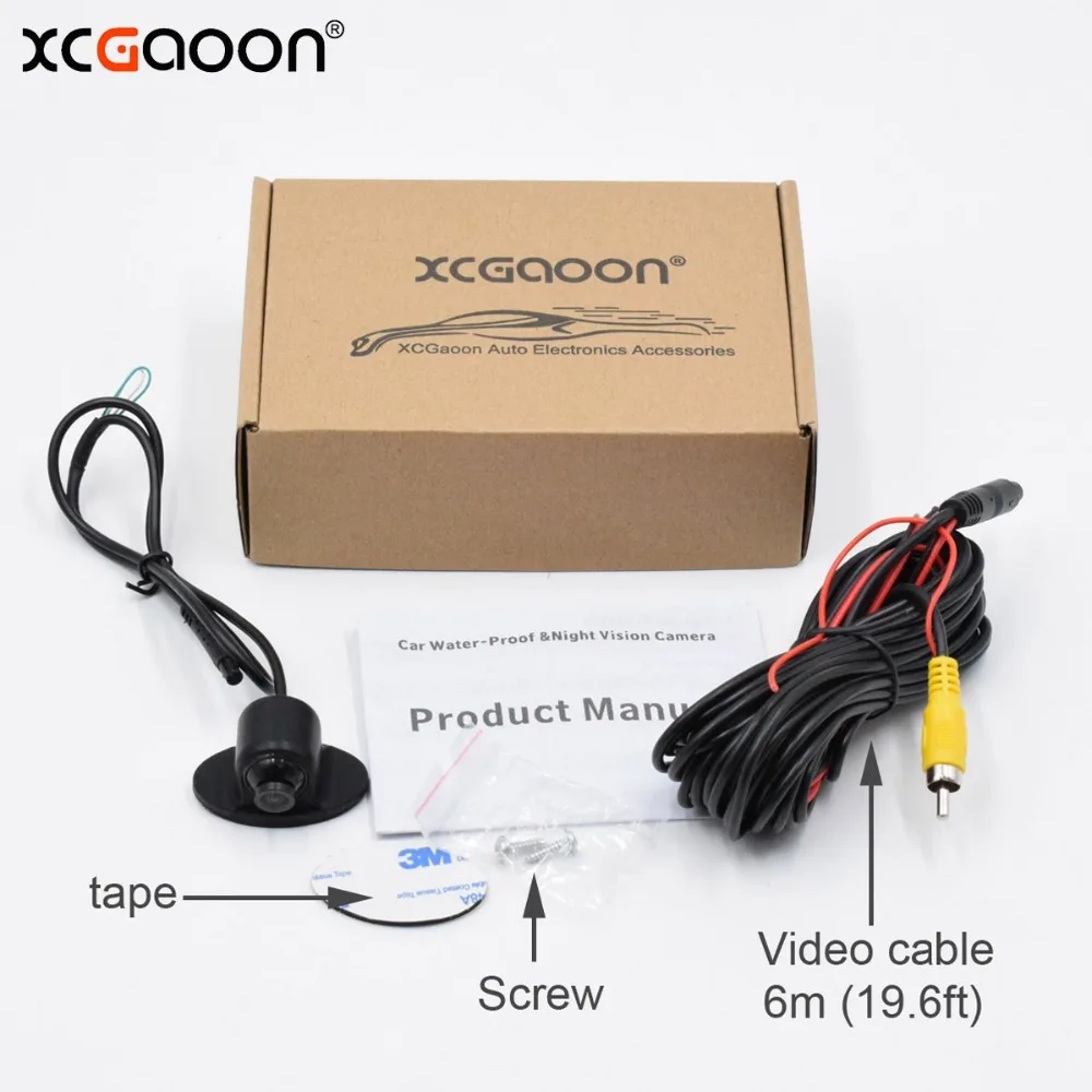 XCGaoon Мини CCD Coms HD ночное видение 360 градусов Автомобильная камера заднего вида фронтальная камера вид спереди боковая камера заднего вида резервная камера