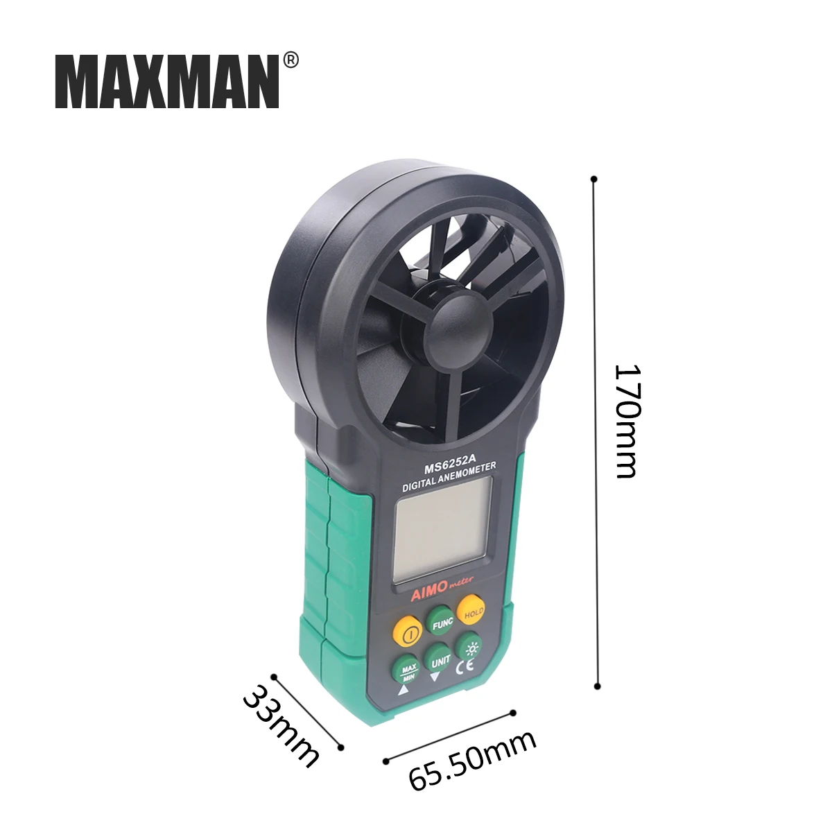 Цифровой анемометр MAXMAN Ms6252A измеритель температуры и влажности воздуха|Детали