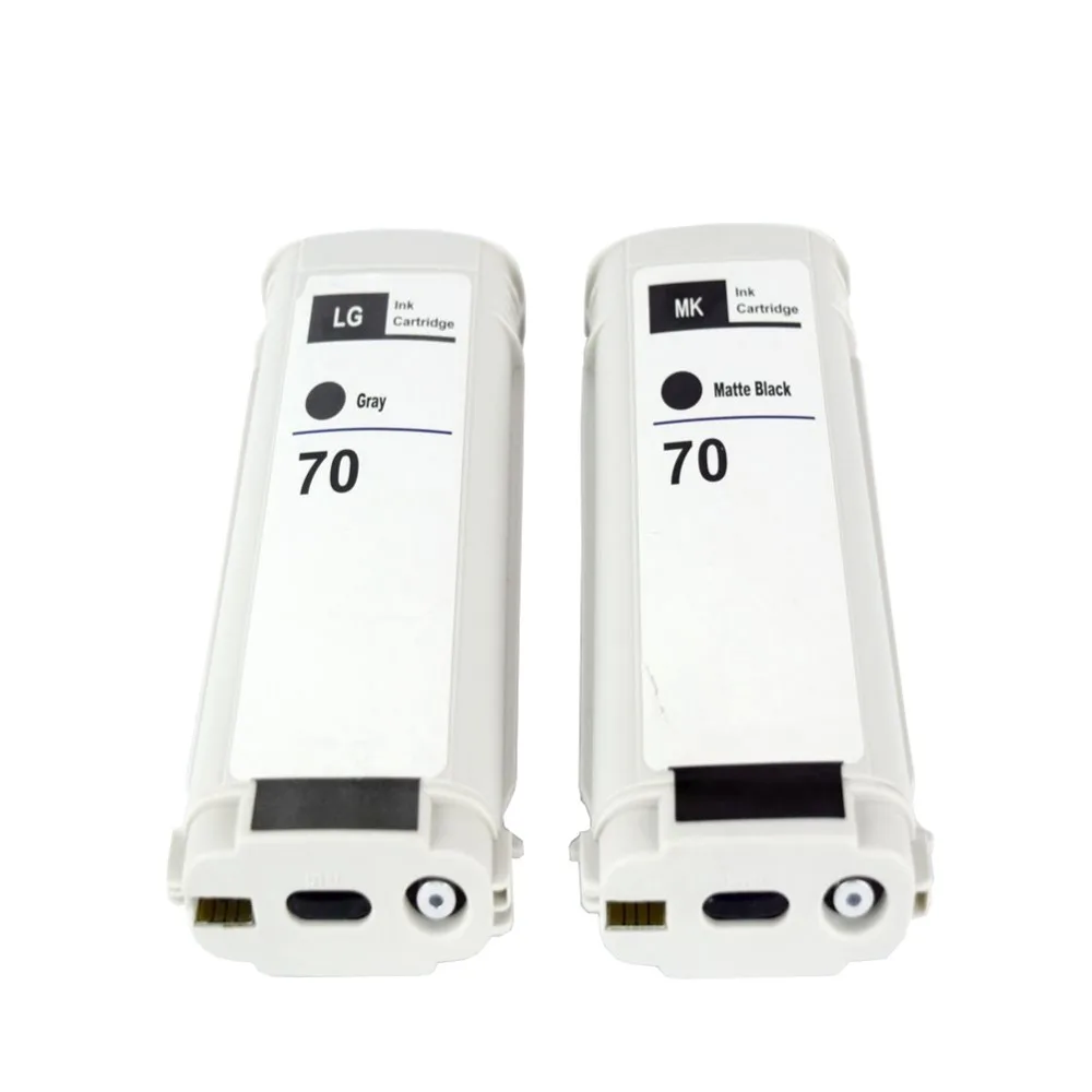 2pcs Gray + Matte black Compatible for HP70 LG ink cartridge hp 70 Z2100 Z3100 Z3200 Z5200 printer 130ML | Компьютеры и офис