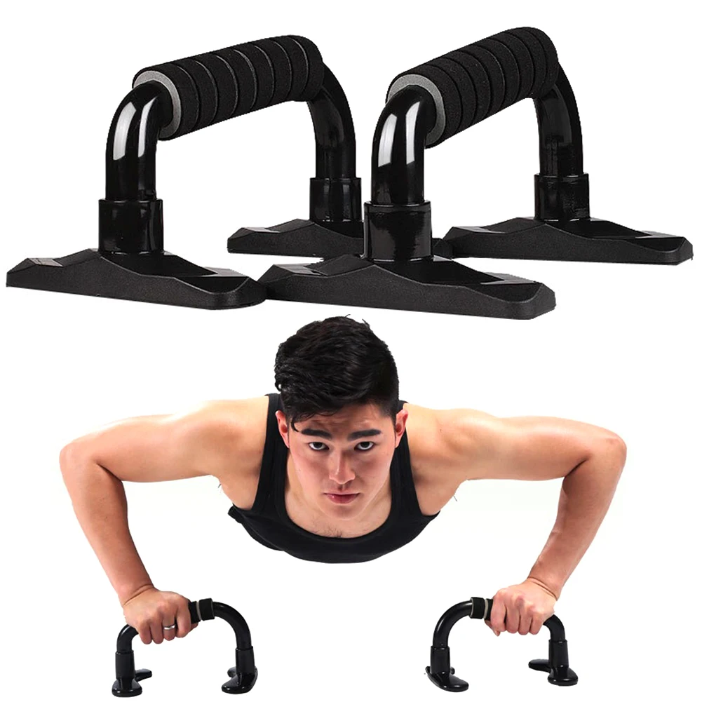 Push Up подставки нержавеющая сталь бар пена ручка Фитнес упражнения I-shaped бары