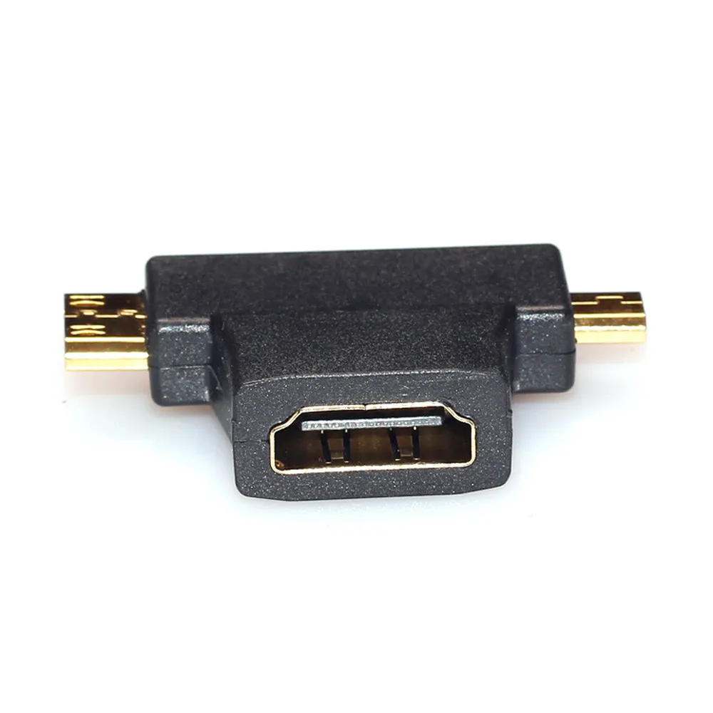 Заводская цена лидер продаж 3 в 1 HDMI гнездовой к Mini Male + Micro Штекерный адаптер