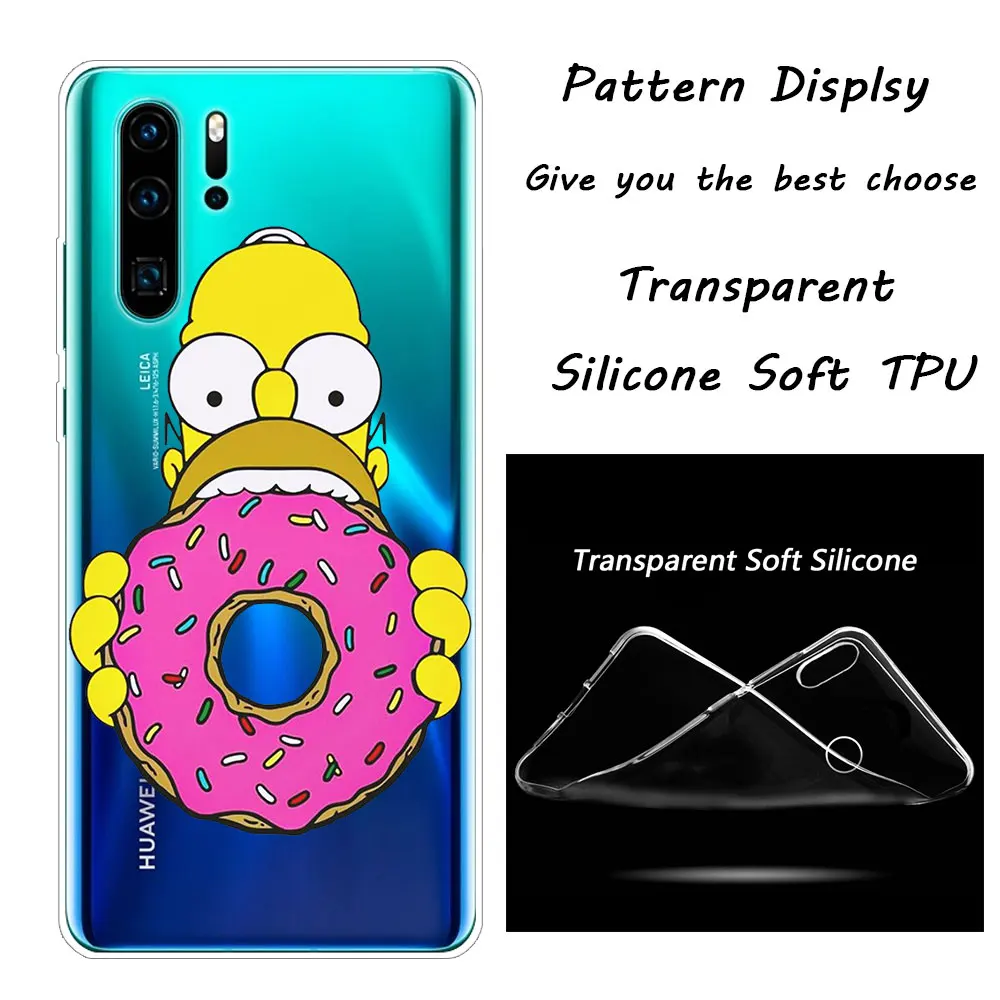Горячий Los Simpsons Мягкий силиконовый чехол для телефона huawei P30 P20 Pro P10 P9 P8 Lite P Smart Z Plus NOVA 3 3i Модный чехол