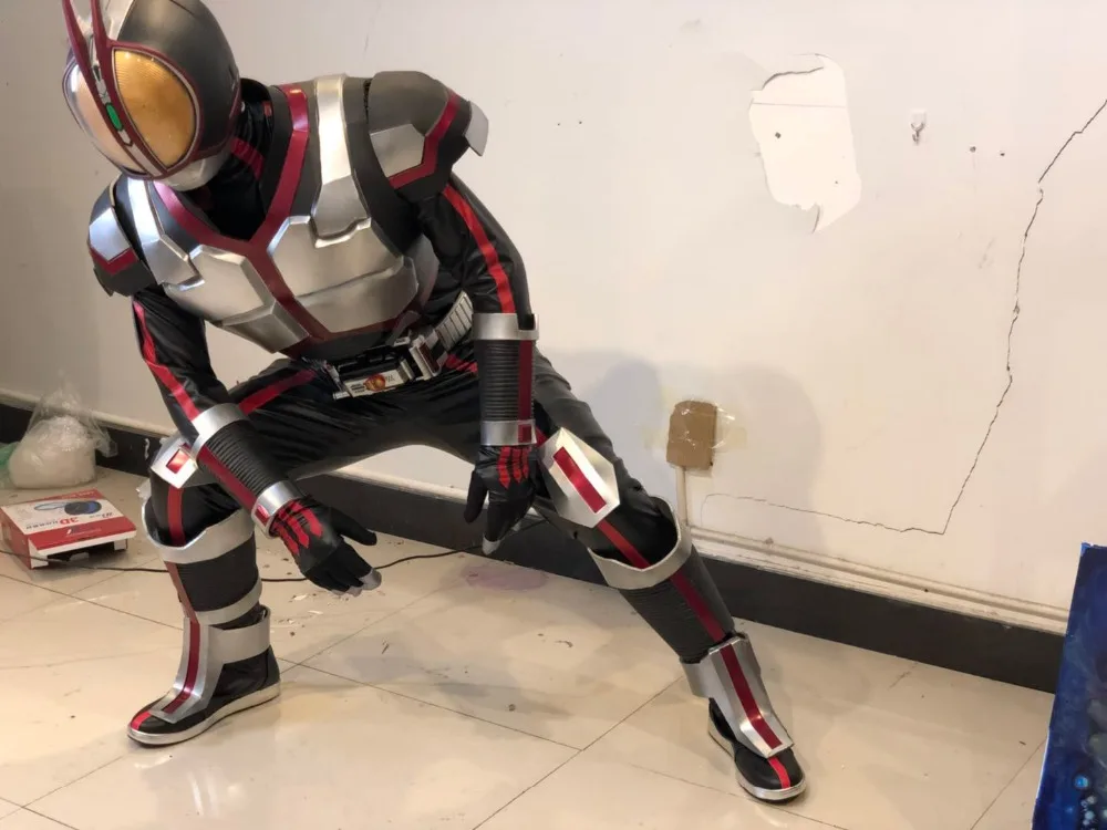 Костюм для косплея Kamen Rider 555 костюм полноразмерный армированный Tokusatsu одежда