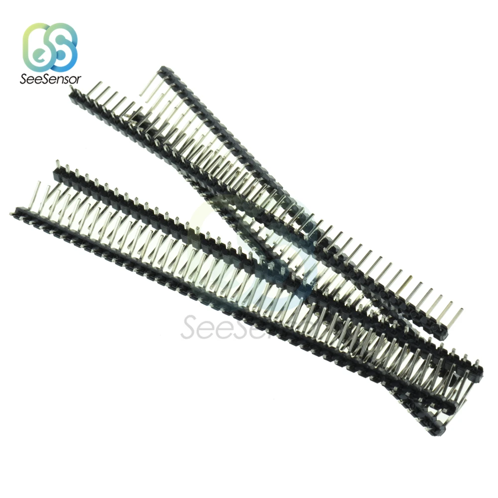10 шт. 40Pin 1x40P 2 54 мм наружный Однорядный прямоугольный штырьковый коннектор для