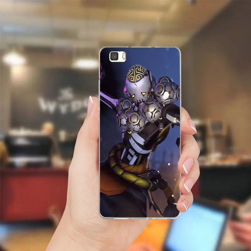 Игры Overwatchs герой OW Pharah Чехлы ТПУ телефон для huawei P8 P9 P10 Lite Коврики 10 Pro Y3 Y5 Y6 II Y7 Honor 6X