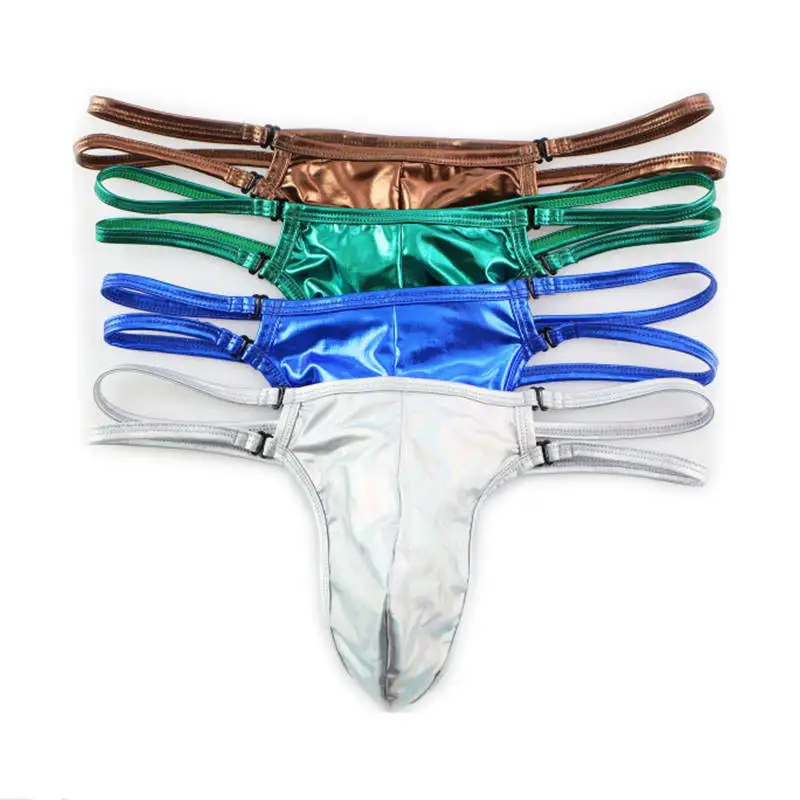 4 шт./упак. мужские сексуальные трусы брифы мужчины латексные стринги