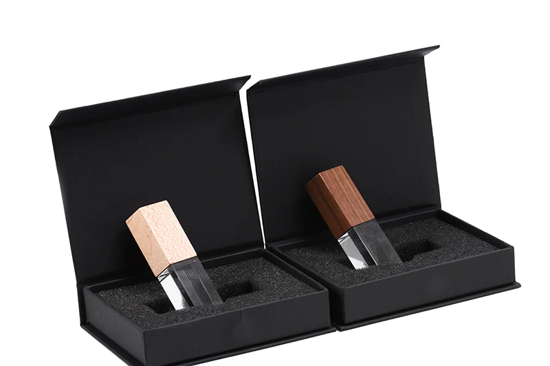 JASTER Walnut Crystal usb 2,0 4 ГБ 8 ГБ 32 ГБ 64 Гб 128 ГБ флеш-накопитель с черной упаковочной коробкой(10 шт. бесплатный логотип