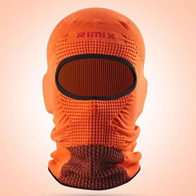Orange Эластичность наружная ветрозащитная зимняя 3D теплая маска шапка, лыжный/локомотив/Велоспорт дышащая Балаклава маска для лица с черепом - Цвет: Orange