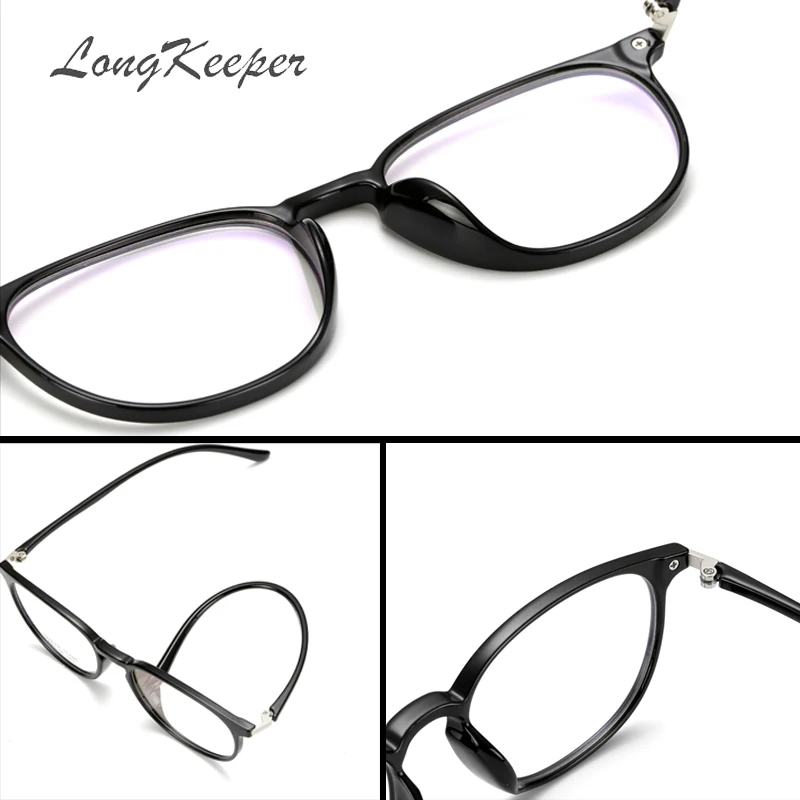 LongKeeper TR90 овальные очки Рамка для Для женщин Для мужчин очки оправы с прозрачными стеклами очки 11760