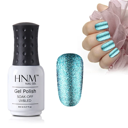 HNM Platinum, 8 мл, блестящий Светодиодный УФ лак для ногтей, супер блестящий лак для ногтей, тиснение, основа, пирмер, эмаль, лаковая краска, гель лак - Цвет: 58013