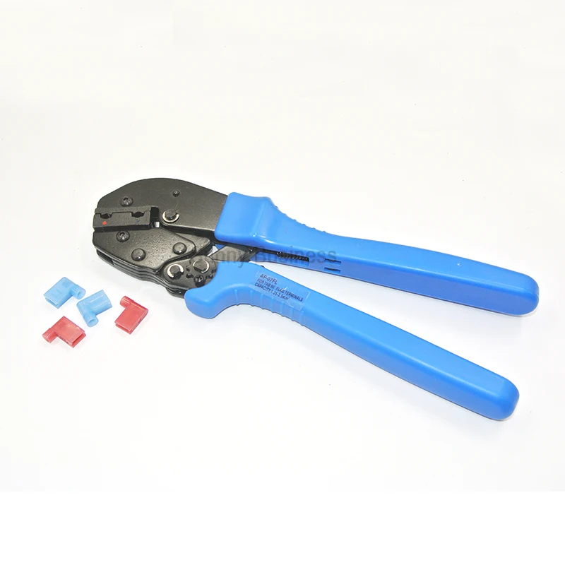 

Flag crimp terminals Plier fit for 4.8 6.3 Flag type receptacles Insulated crimping capacity 0.5~1.5Mm2 1.5~2.5Mm2