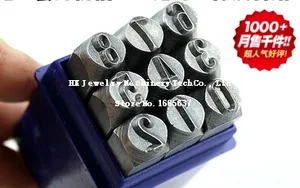 Бесплатная доставка, ювелирный инструмент jg, легированная сталь, 5 мм, набор для штамповки с металлическими цифрами, хорошая твердость и устойчивость, штамповочный Дырокол с цифрами