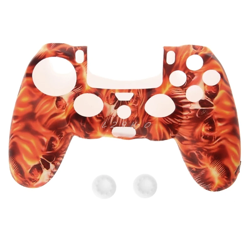 Силиконовый защитный чехол для геймпада + 2 комплекта колпачков контроллера