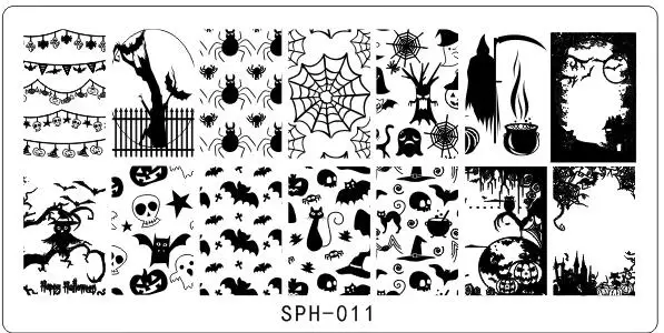 8 шт. Новый Хорошее качество прямоугольник штамп шаблон ногтей Таблички