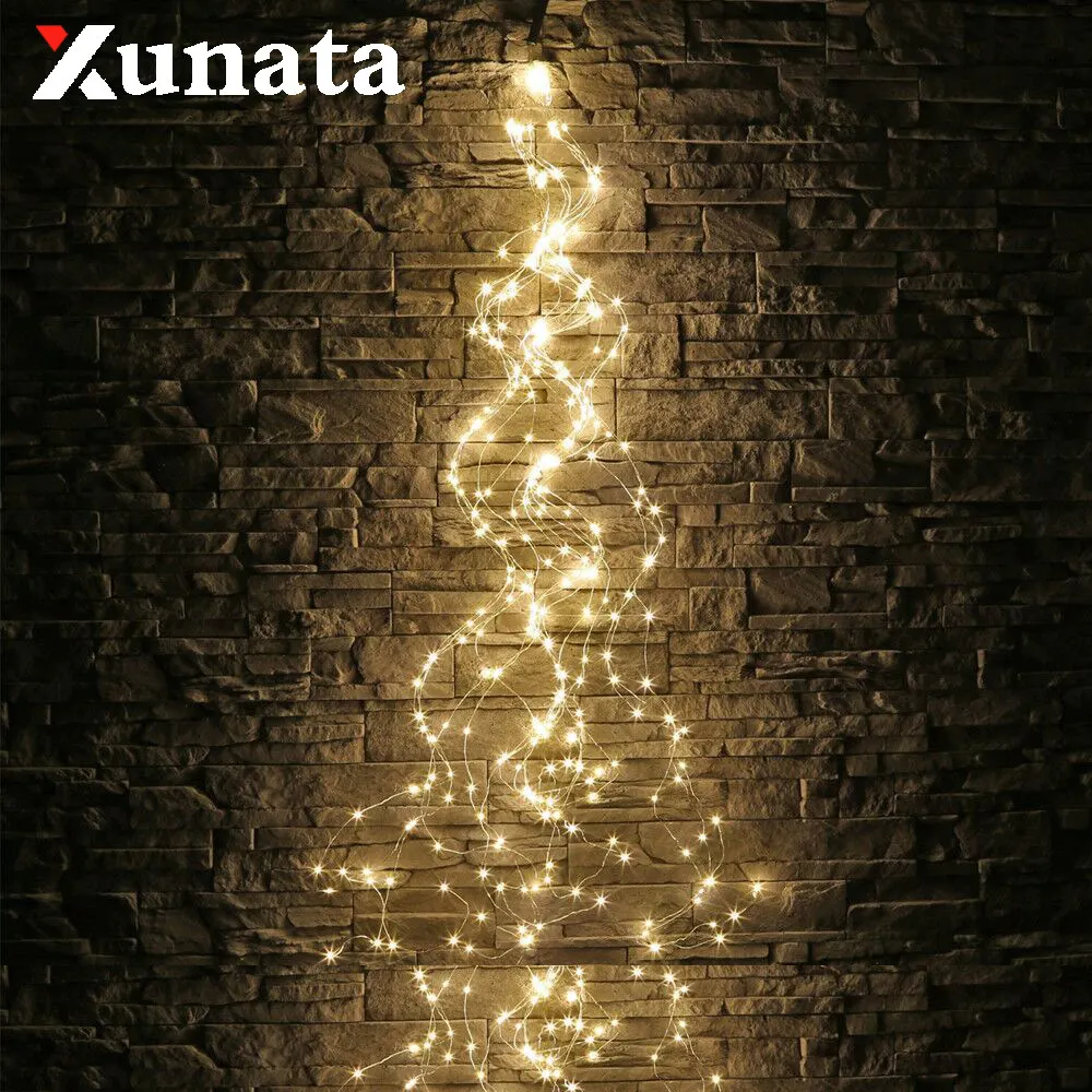 

3Mx10 300LED String Solar Lights LED Vines Branch Fairy Light 200LED 360LED Outdoor String Light Garden Fence Tree Holiday Decor
