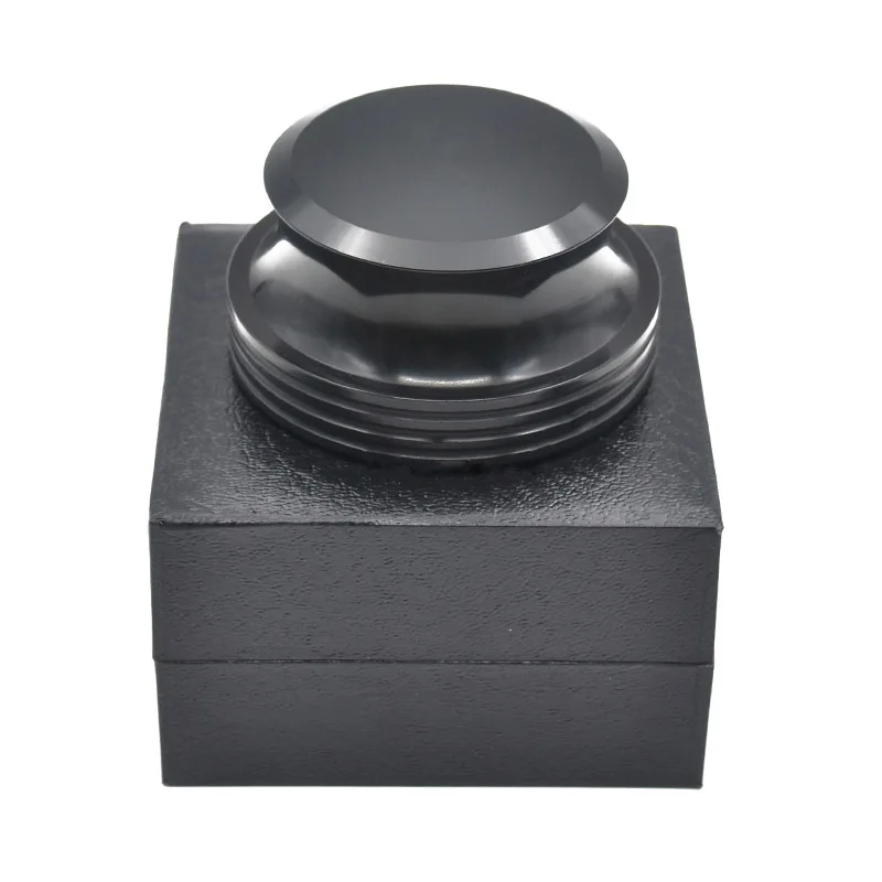LP виниловые поворотные столы металлический диск стабилизатор запись вес/зажим Виниловая пластинка виниловая Виниловая пластинка Вибрация сбалансированный матовый черный алюминий
