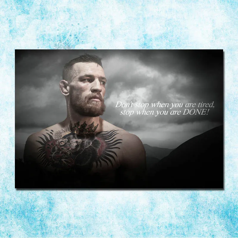Конор Макгрегор ММА UFC Fight Бокс Чемпион Книги по искусству Шелковый Холст плакат 13x20 24x36 inch фото для Room Decor-25