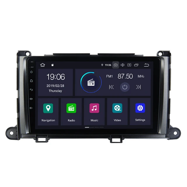 Автомагнитола 2 Din Android 9 0 мультимедийный GPS навигатор для Toyota Sienna XL3 2010 2011 2012 2013 2014
