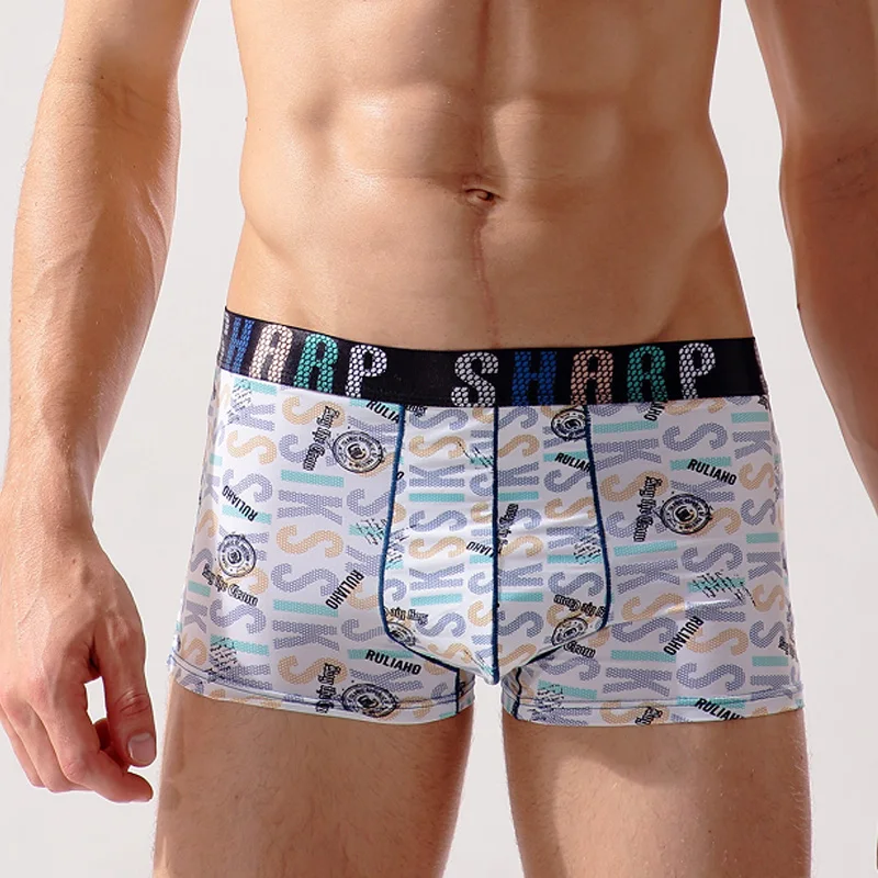 Нижнее белье мужские шелковые модные брендовые бесшовные сексуальные талии