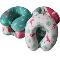 flamingo pattern slow rebound u shaped pillow outdoor travel pillow memory cotton u shaped pillow protection cervical car pillow